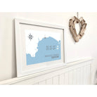 Branscombe Coastal Map Print-SeaKisses