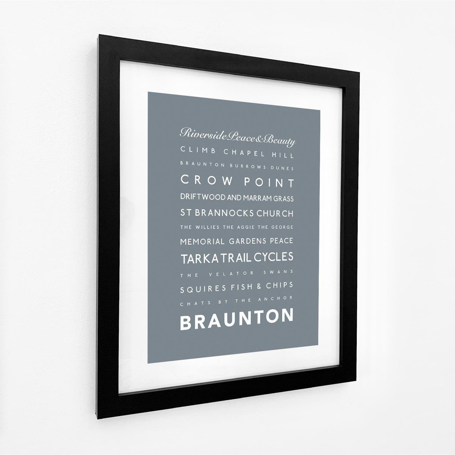 Braunton Typographic Print-SeaKisses