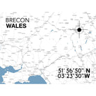 Brecon Map Landmark Map-SeaKisses