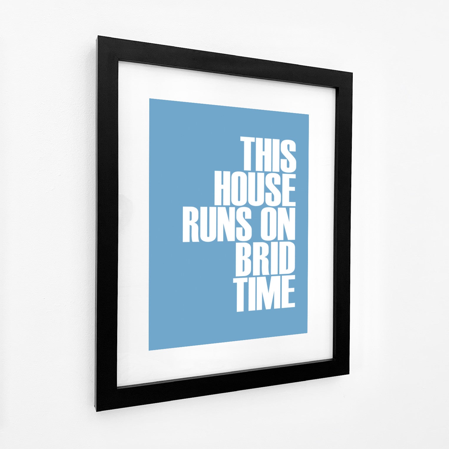 Brid Time Typographic Print-SeaKisses