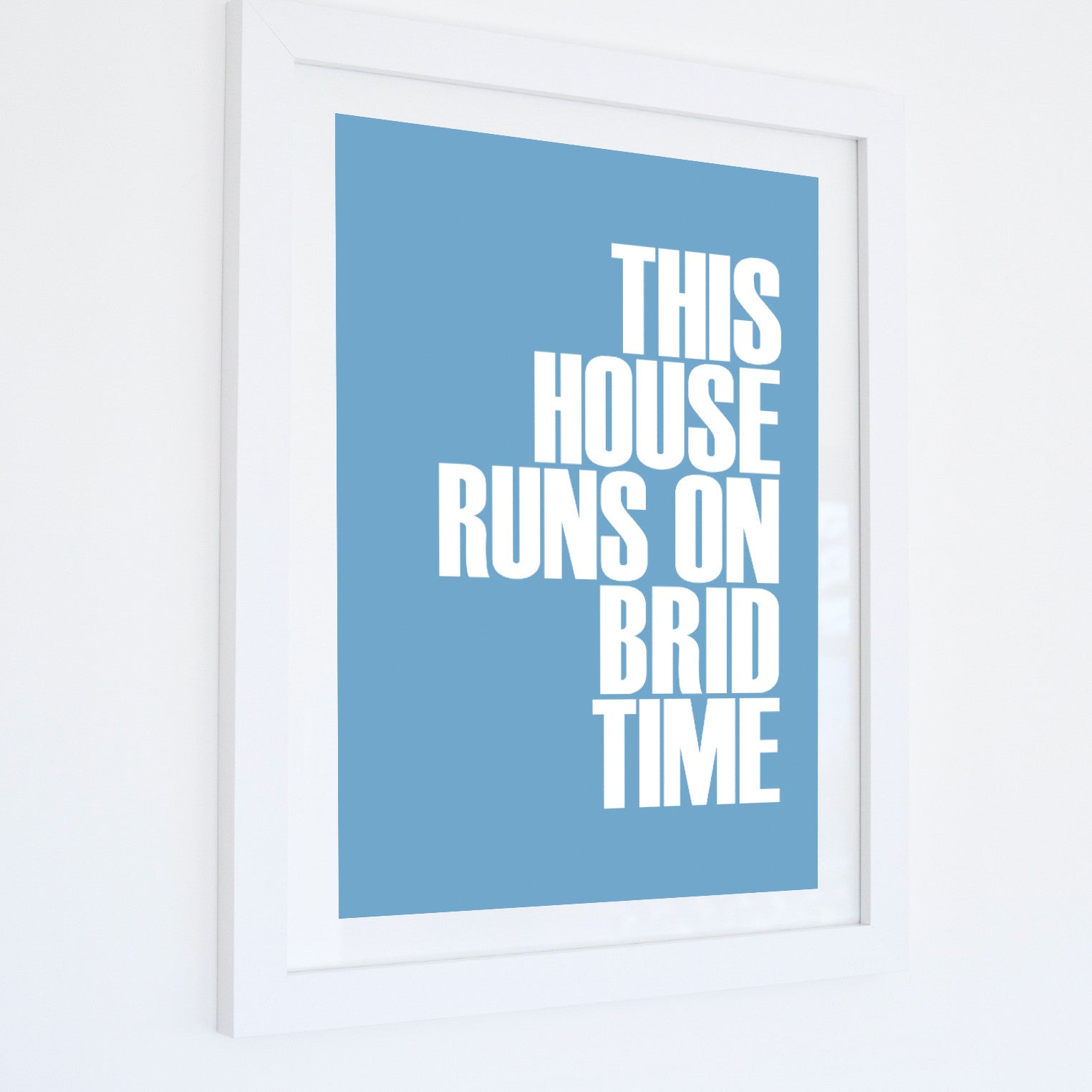 Brid Time Typographic Print-SeaKisses