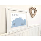 Bridport Coastal Map Print-SeaKisses