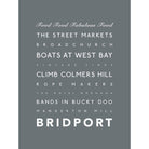 Bridport Typographic Print-SeaKisses