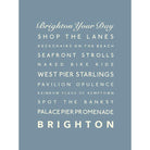 Brighton Typographic Print-SeaKisses