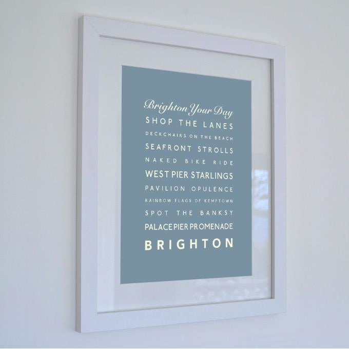 Brighton Typographic Print-SeaKisses