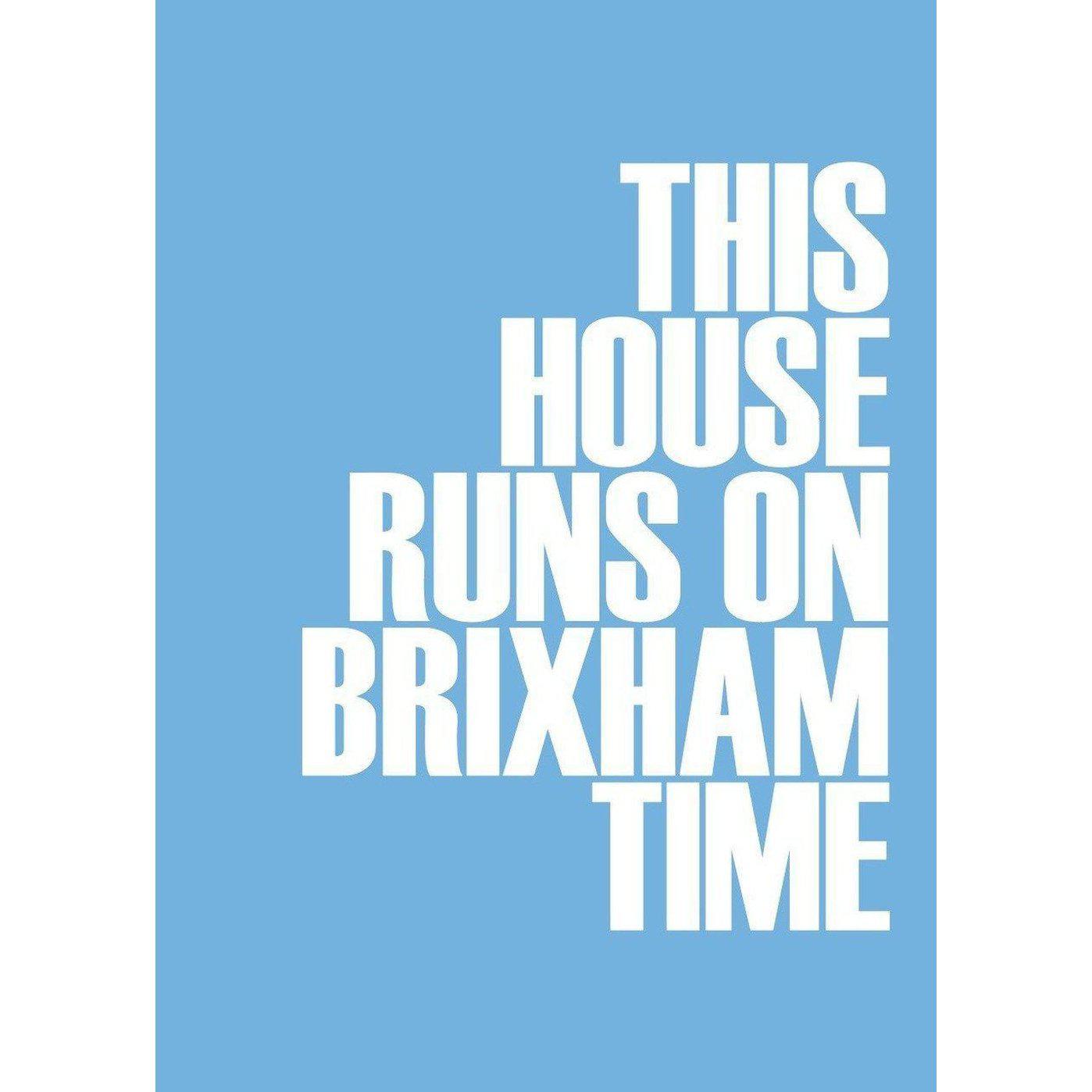 Brixham Time Typographic Print-SeaKisses