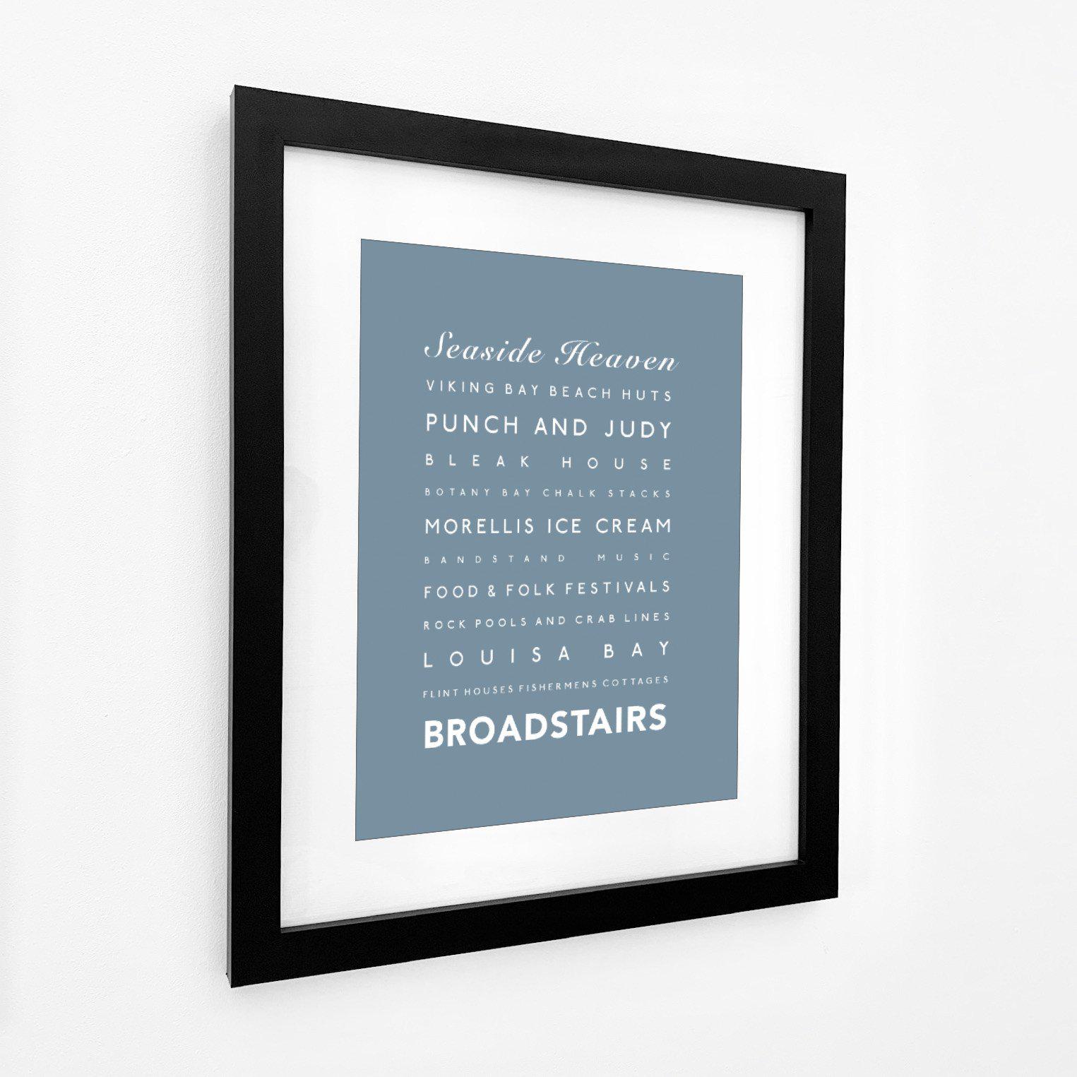 Broadstairs Typographic Print-SeaKisses