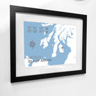 Brodick Coastal Map Print-SeaKisses