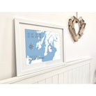 Brodick Coastal Map Print-SeaKisses