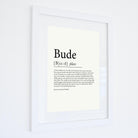 Bude Definition Typographic Print-SeaKisses