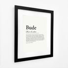 Bude Definition Typographic Print-SeaKisses