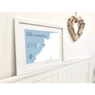 Bude Coastal Map Print-SeaKisses