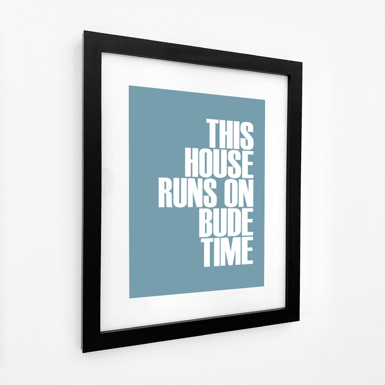 Bude Time Typographic Print-SeaKisses