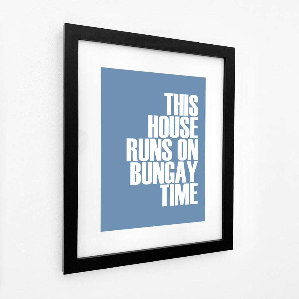 Bungay Time Typographic Seaside Wall Art /Poster-SeaKisses