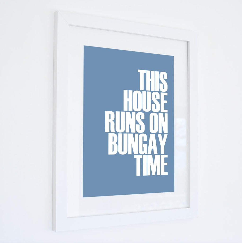 Bungay Time Typographic Seaside Wall Art /Poster-SeaKisses