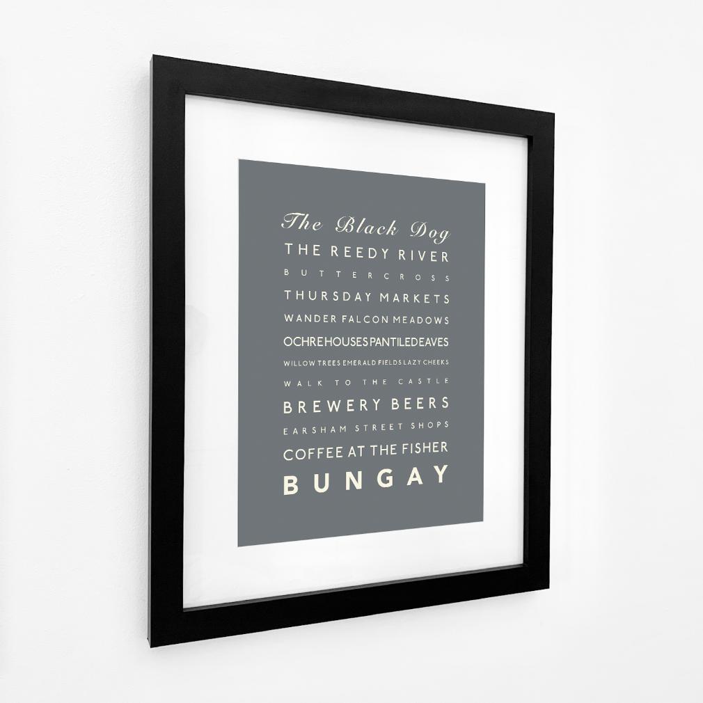 Bungay Typographic Print-SeaKisses