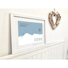 Burghead Coastal Map Print-SeaKisses