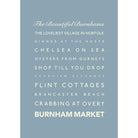 Burnham Market Typographic Print-SeaKisses