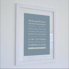 Burnham Market Typographic Print-SeaKisses