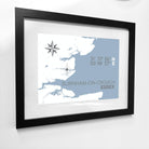 Burnham-on-Crouch Coastal Map Print-SeaKisses