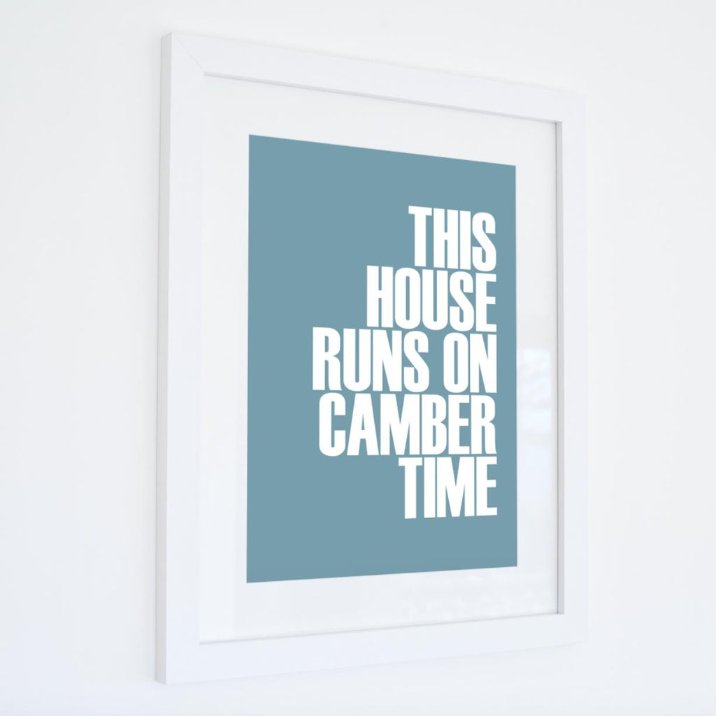 Camber Time Typographic Print - Coastal Wall Art /Poster-SeaKisses