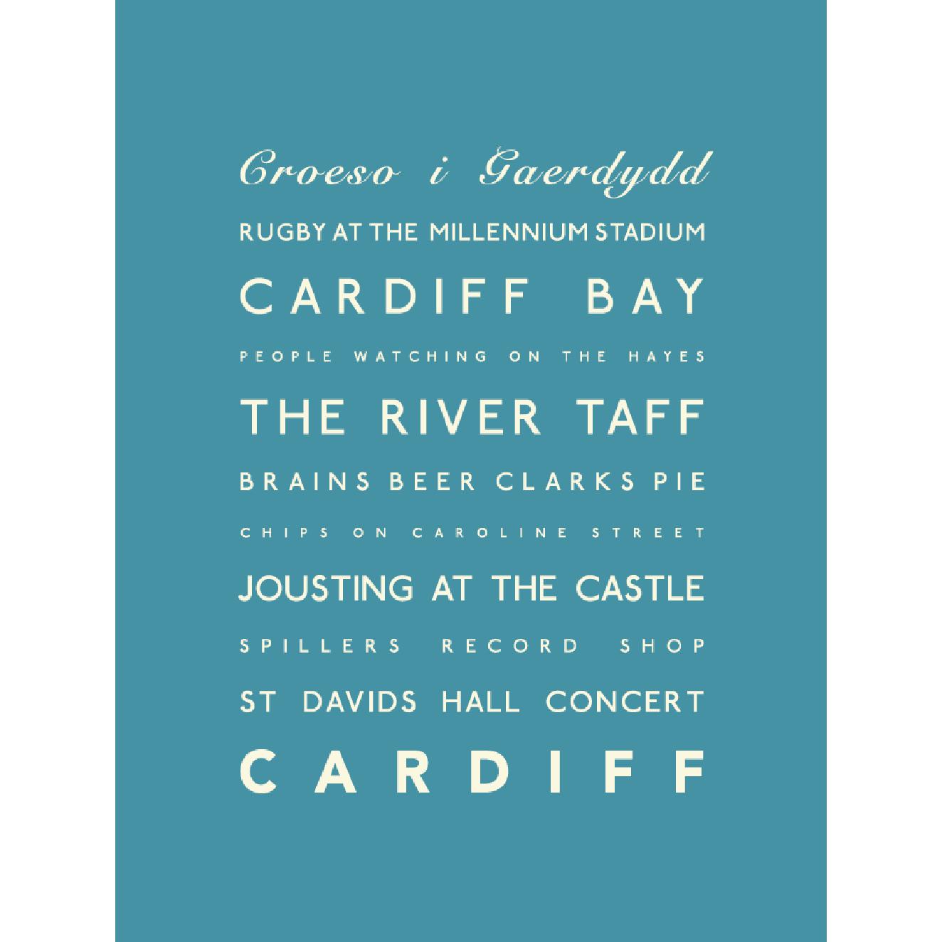 Cardiff Typographic Print-SeaKisses