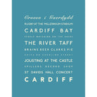 Cardiff Typographic Print-SeaKisses