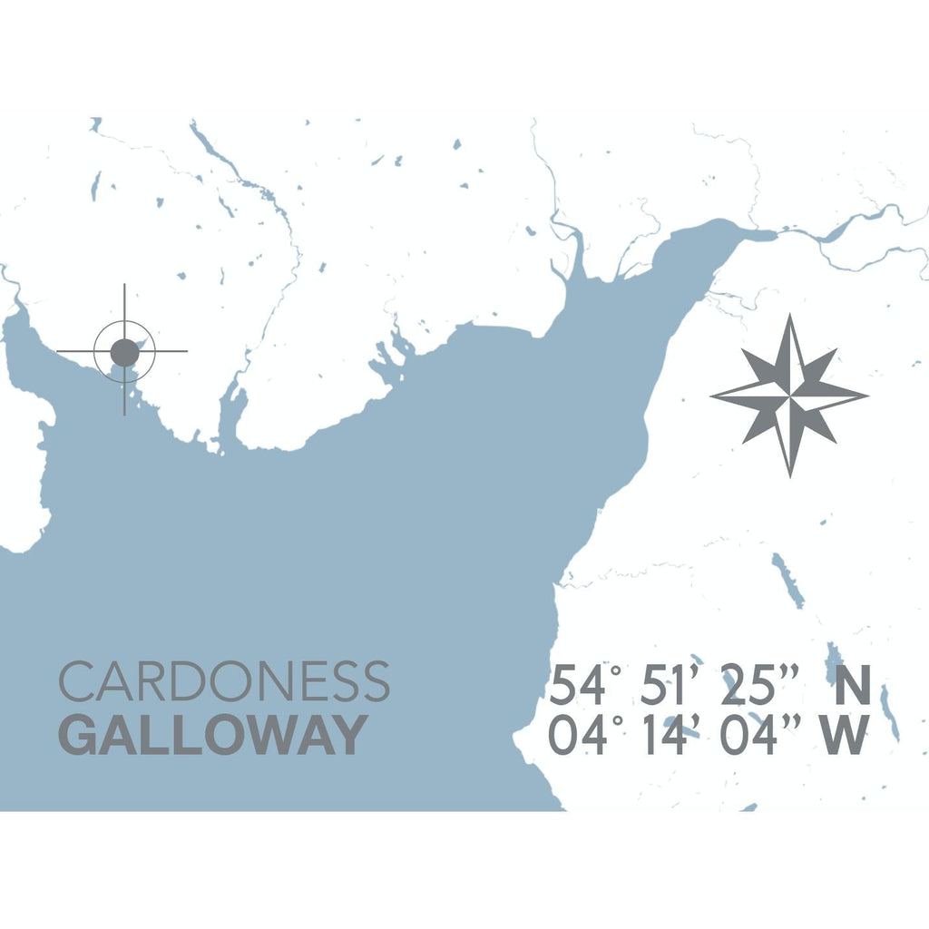 Cardoness Coastal Map Print-SeaKisses