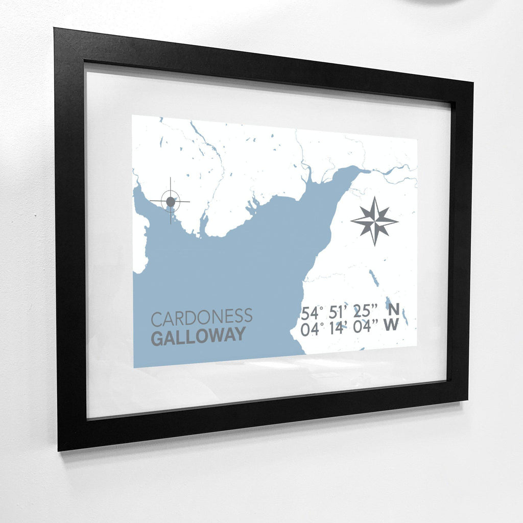 Cardoness Map Travel Print- Coastal Wall Art /Poster-SeaKisses