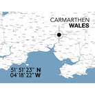 Carmarthen Landmark Map-SeaKisses