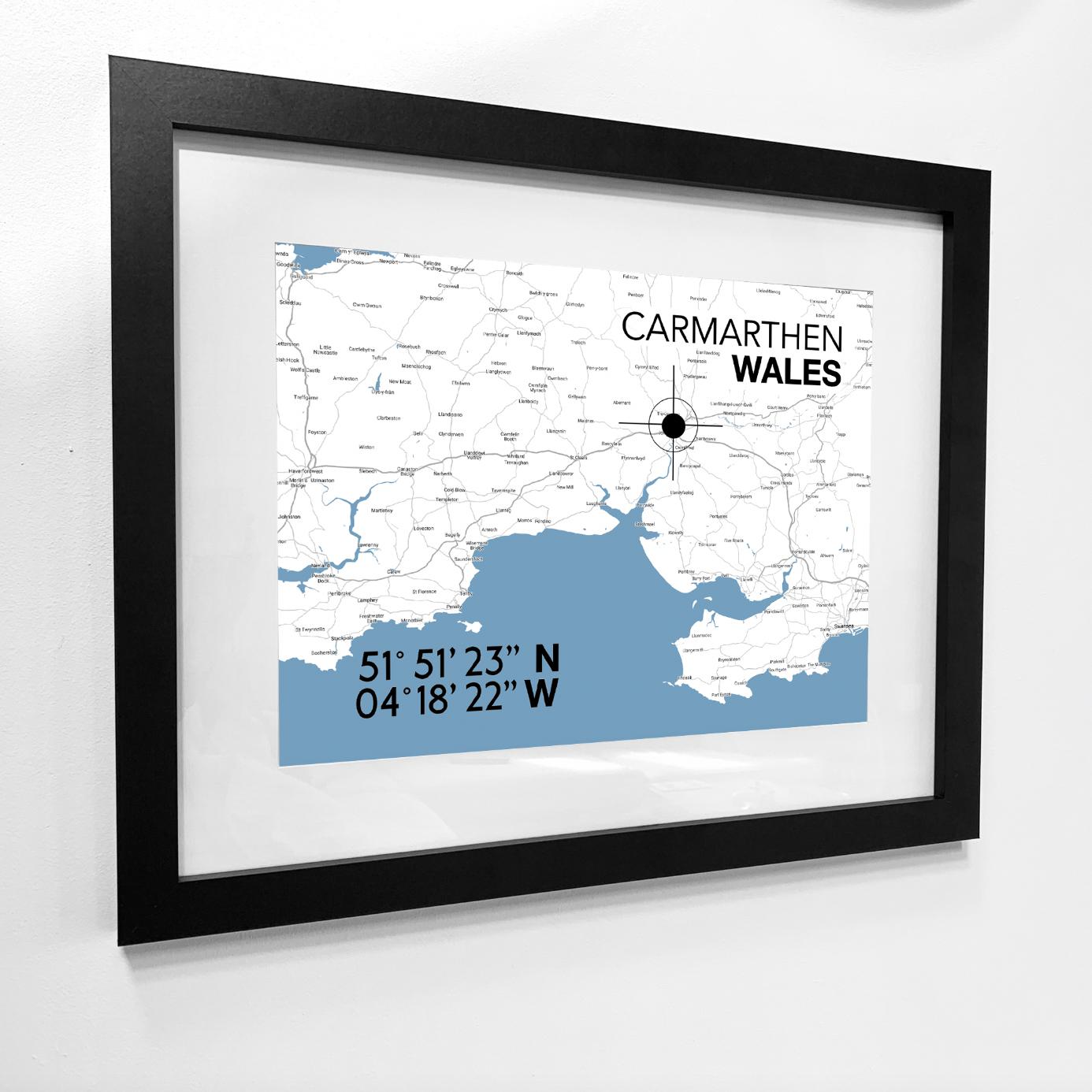 Carmarthen Landmark Map-SeaKisses