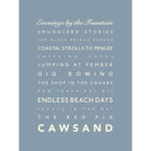 Cawsand Typographic Print-SeaKisses