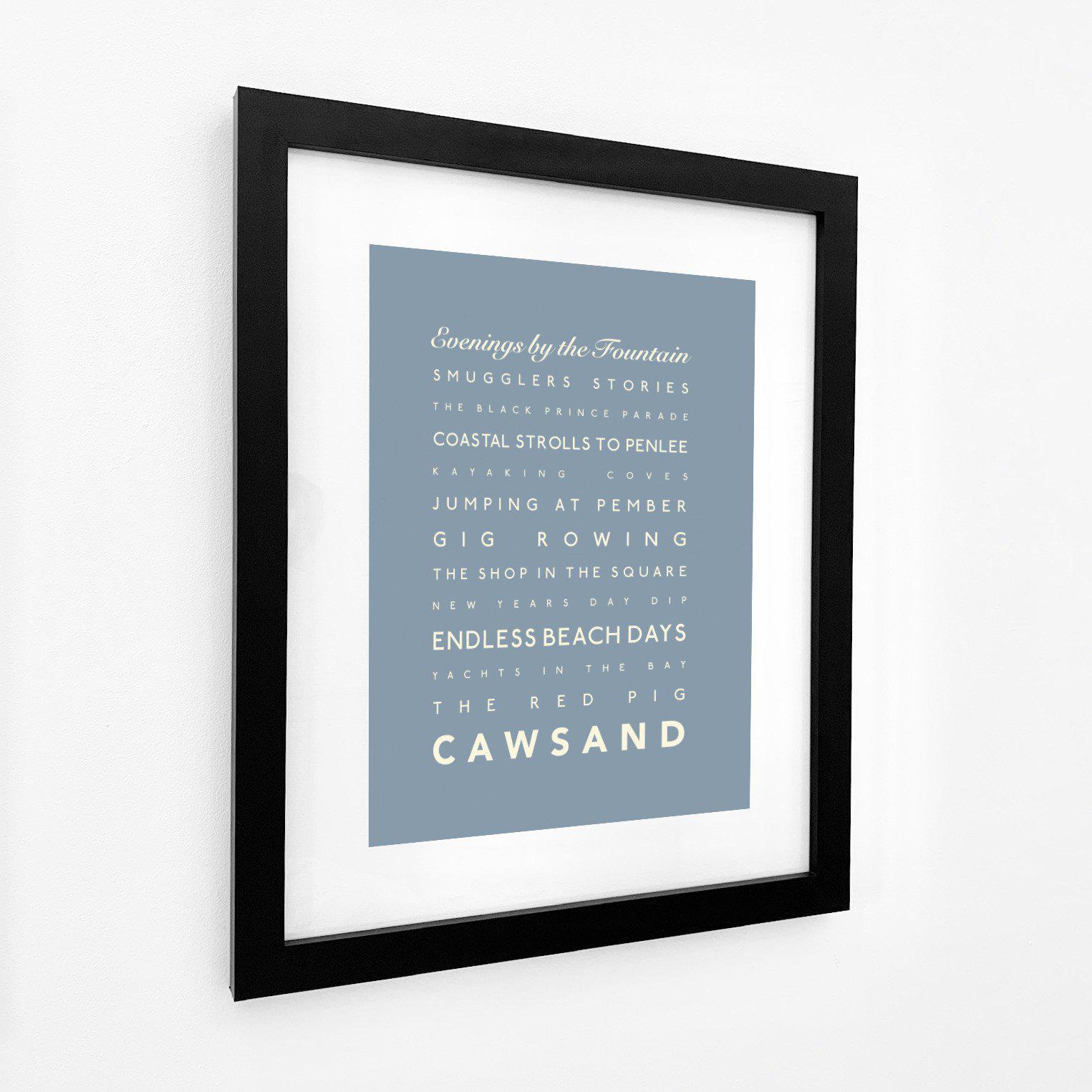 Cawsand Typographic Print-SeaKisses