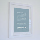 Ceredigion Typographic Print-SeaKisses