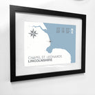 Chapel St. Leonards Coastal Map Print-SeaKisses