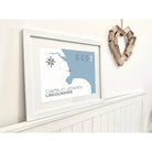 Chapel St. Leonards Coastal Map Print-SeaKisses