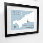 Charlestown Coastal Map Print-SeaKisses