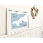 Charlestown Coastal Map Print-SeaKisses