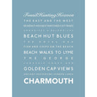 Charmouth Typographic Print-SeaKisses