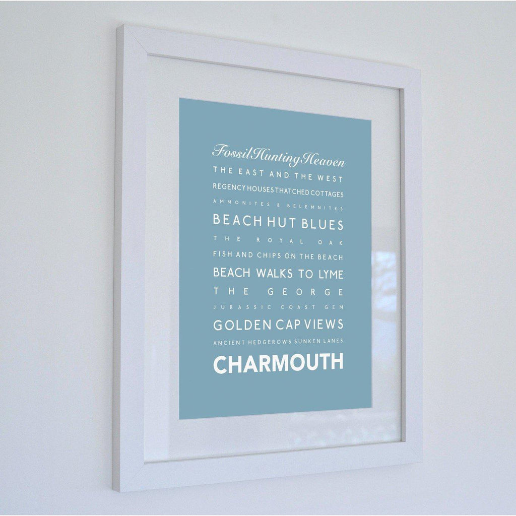 Charmouth Typographic Print-SeaKisses
