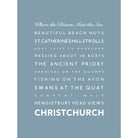 Christchurch Typographic Print-SeaKisses