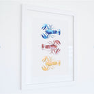 Chromatic Lobster Trio - Watercolour Print-SeaKisses