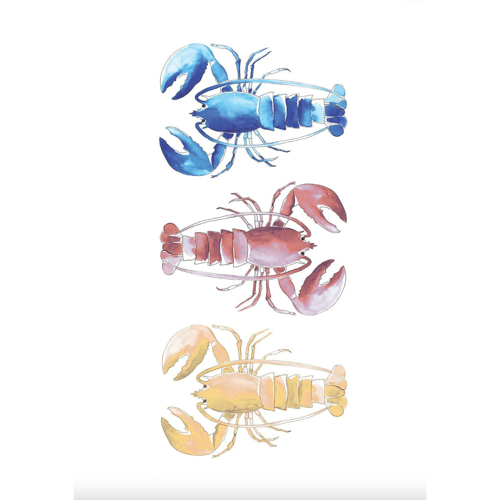 Chromatic Lobster Trio - Watercolour Print-SeaKisses