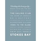 Stokes Bay Typographic Print-SeaKisses