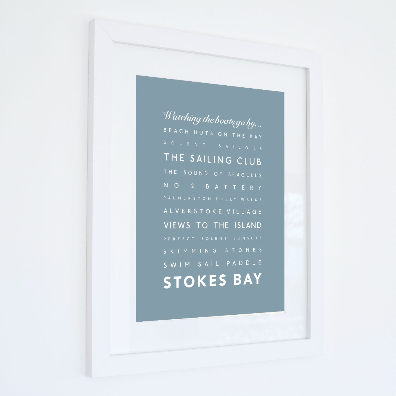 Stokes Bay Typographic Print-SeaKisses