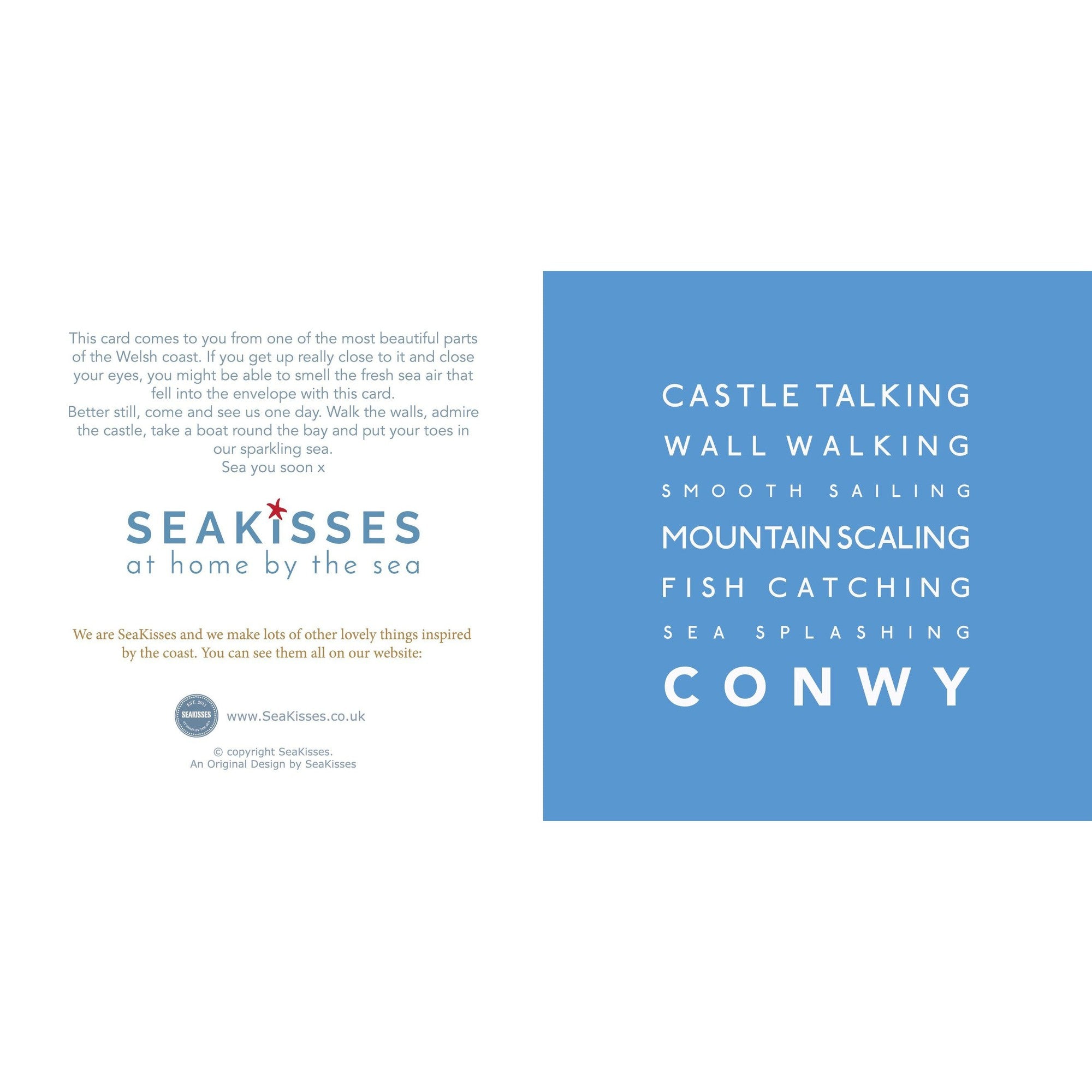 Conwy - Greeting Card-SeaKisses