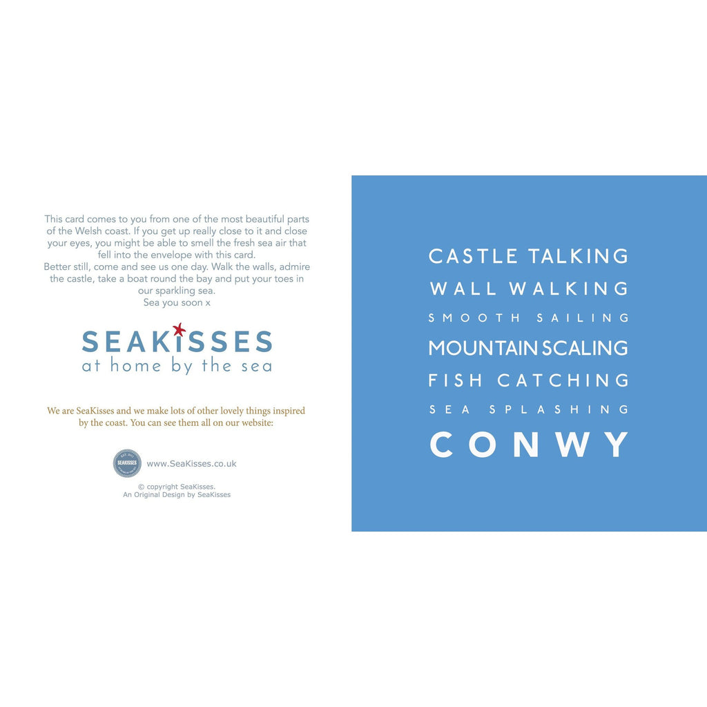 Conwy - Greeting Card-SeaKisses