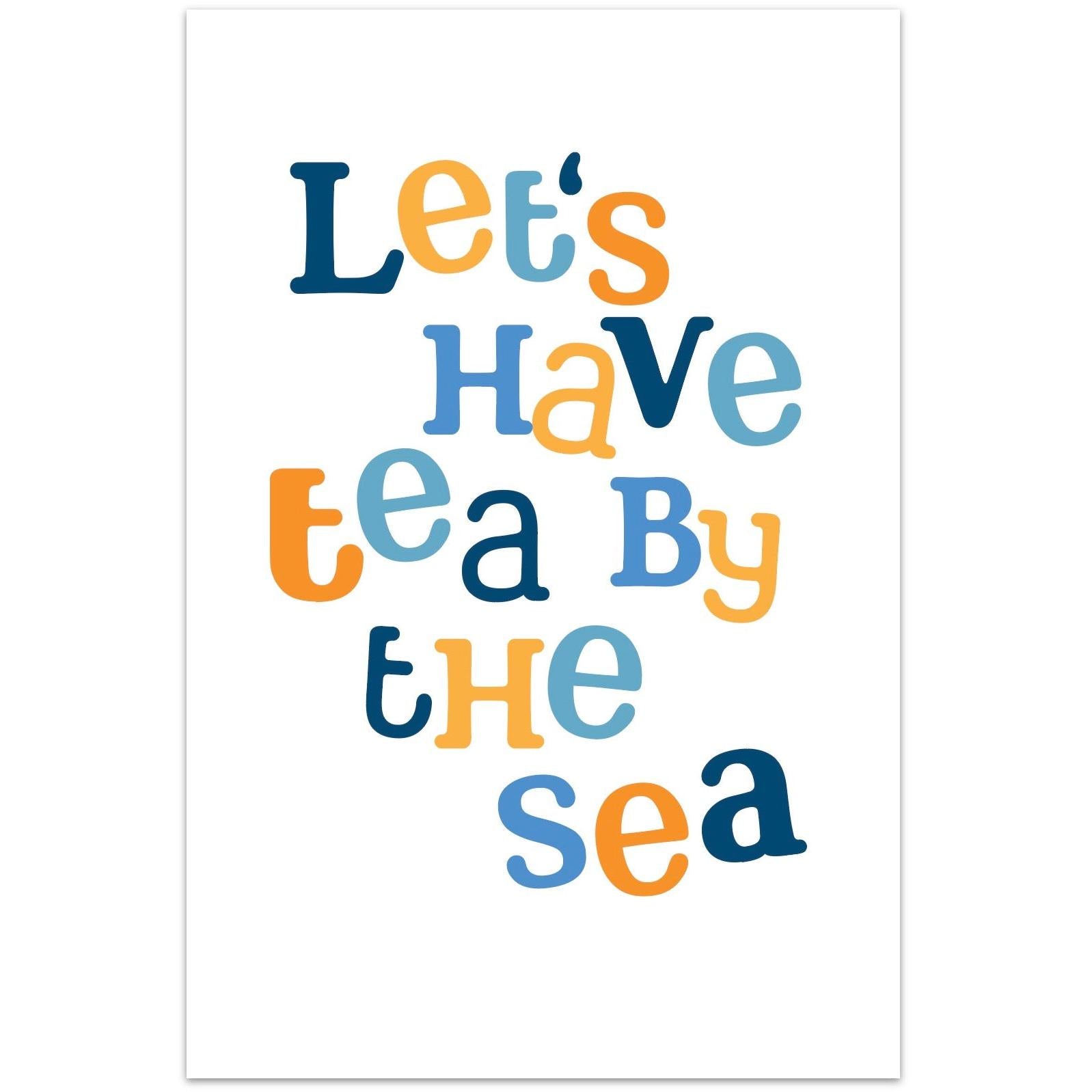 Let's Have Tea by The Sea Tea Towel-SeaKisses