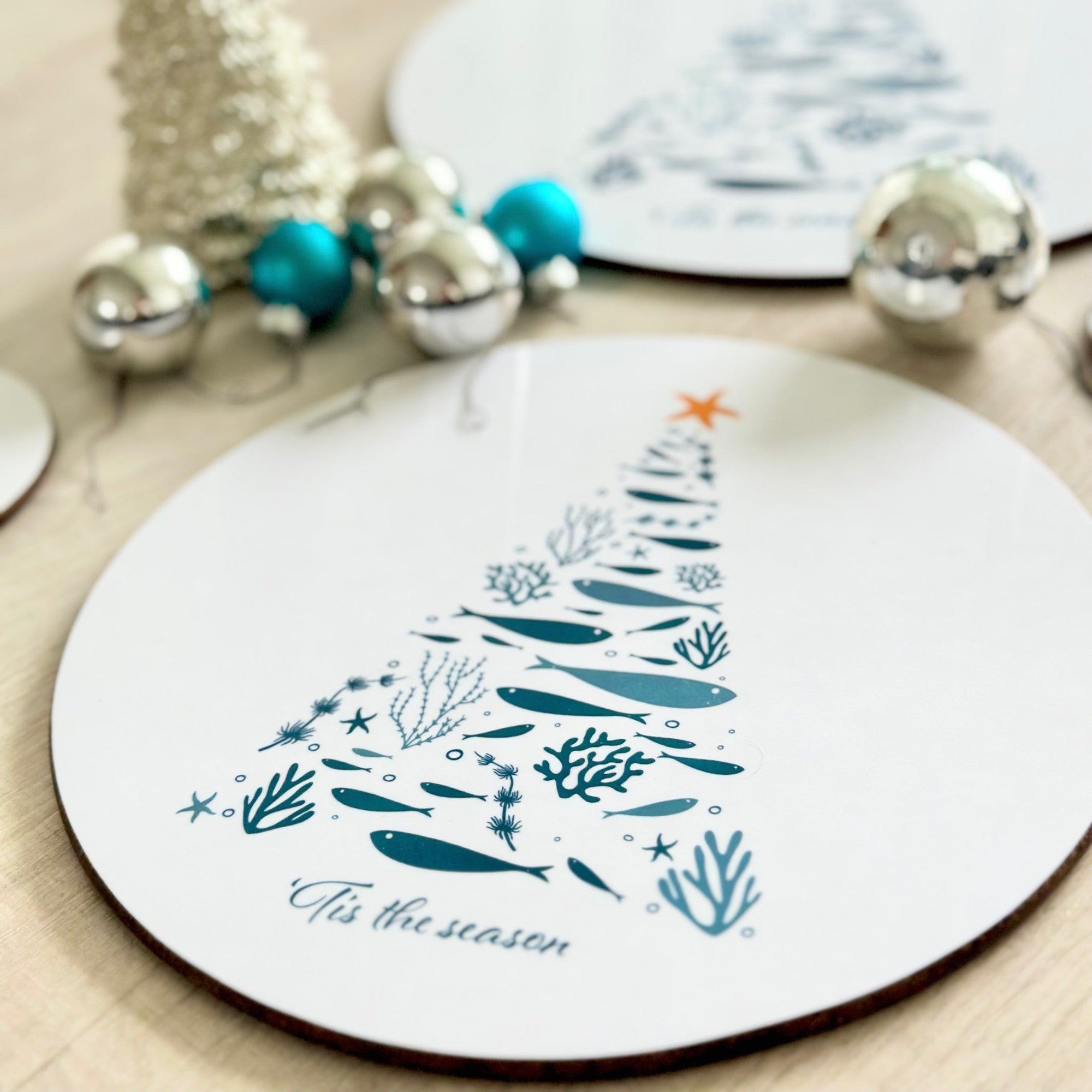 Coastal Christmas Placemat - Slight Second-SeaKisses