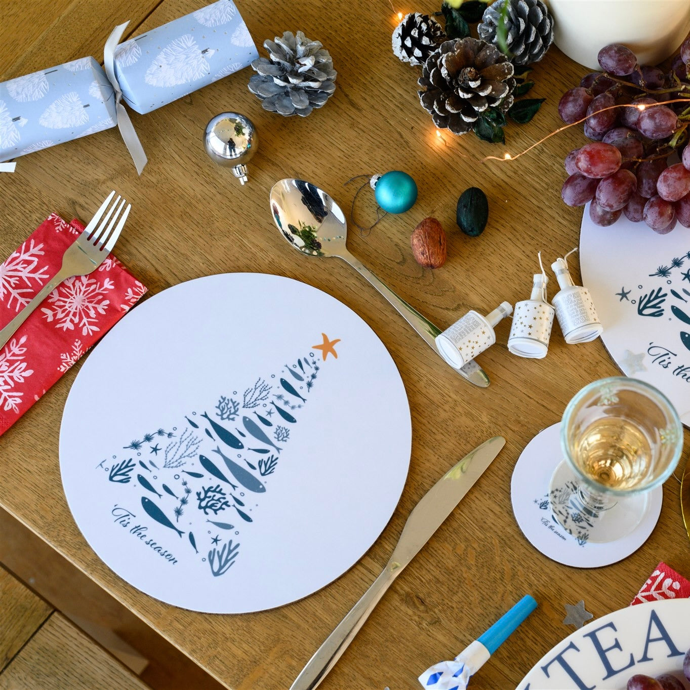 Coastal Christmas Placemat - Slight Second-SeaKisses